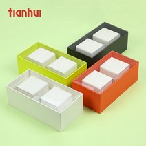 알루미늄틴케이스 Tianhui 포장 차 수 빈 선물 상자 차 주석 상자 2023 봄 차 주석 수 포장 상자 빈 캔 사용자 정의 굿즈 보관함, 15. 부드러운 녹색 85150 사각 철 캔