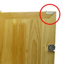 수납장보강일자철물 미니 철경첩 스텐평철판 46mm 10개입