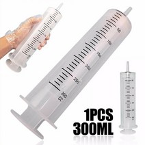 300cc 일회용 무균 주사기 300ML 대형 수경 공급 플라스틱 가정용, 한개옵션0
