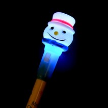 (주)파티해 LED점등 크리스마스 볼펜, 눈사람