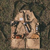 네이처하이크 캠핑 가죽 앞치마 방수 조끼, 캠핑 앞치마_브라운