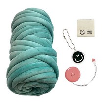 로즈상점 벨벳 자이언트얀 1kg 뜨개실 DIY 키트, 1개, 스카이블루
