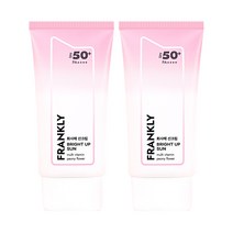 프랭클리 화사해 선크림 톤업 커버 선 SPF50+ PA++++, 2개, 50ml