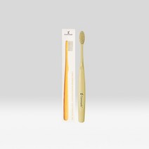 [케이세라퓨틱스] 케어마크 친환경 옥수수 생분해 칫솔 아이보리 (1개입)_99.9%향균+엠보싱칫솔모특허+2중은나노코팅+유럽TUV인증+독일LFGB인증+유해물질ZERO+플라그제거, 생분해 옥수수 칫솔 퍼플