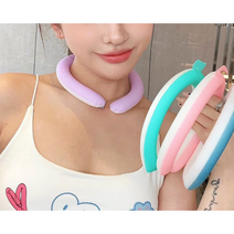쿨링넥 넥큘링튜브 쿨밴드 얼음목걸이 쿨링 아이스튜브 냉감목걸이 시원한, 퍼플