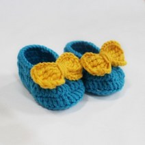 러브컨츄리 (DIY)리본 아기덧신 만들기 뜨개질 DIY 패키지, 7.연그레이, 45.블루퍼플