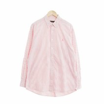 빈폴 화이트핑크 스트라이프 면 긴팔셔츠 남자 L [115] 1364