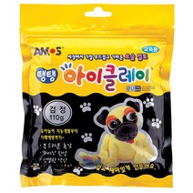 아모스 5000 탱탱아이클레이 파우치 110g, 검정, 1개