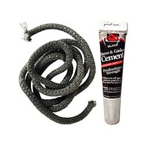 LavaLock Wood Stove Replacement Gasket Glue for Woodburning Stoves - Graphite Impregnated Fiberglas, 1