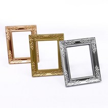 인형의집 미니어처 액자_1P 촬영소품 미니 포토프레임, 실버