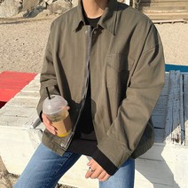 맨즈셀렉터 남자 봄 가을 숏 야상 자켓 블루종