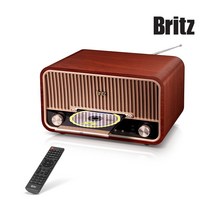 요즘대세 브리츠 BZ-T7800 PLUS 블루투스 오디오 스피커/레트로/FM라디오/USB재생/30W출력/CD재생/무선리모콘