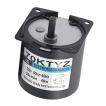 220V AC 40W 저속 기어드 모터 70KTYZ 영구 자석 조정 방향 고 토크, 02 2.5rpm with bracket