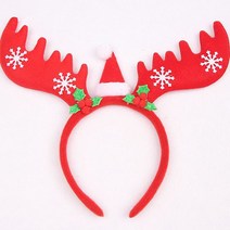 피케이몰 1+1 X-mas 예쁜 루돌프 뿔 머리띠 순록 사슴뿔 헤어밴드 헤어띠, 브라운