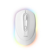 아이노트 트리플 모드 C타입 충전식 LED 무선 마우스 M33RB, 화이트