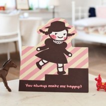 [momoro] 모모로 카드, cake girl