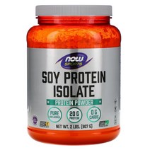 나우푸드 Now Foods 스포츠 소이 프로틴 아이솔레이트 분리유청 단백질 파우더 네추럴 무향맛 907g