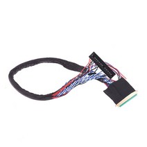 I-PEX 20453-040T-11 10.1-18.4 인치 LED LCD 패널 용 40Pin 2ch 6bit LVDS 케이블, 한개옵션0
