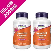 나우푸드 이노시톨 500mg 성인 남녀 영양소 100캡슐 2개 200일분