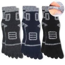 싹스몰 남성용 두툼한 중목 발가락양말 5켤레 등산양말 스포츠양말 겨울양말 작업양말 항균 기능성 남성양말