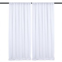 파티 포토존 웨딩 무대 배경 천으로 거 즈 커튼에 대 한 1pc2pcs 탄성 쉬폰 야외, 04 white_02 1.5x3M 2pcs