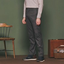 울 그레이 혼방 밴딩 컴포트핏 본딩 팬츠.NPD19403