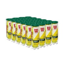 WILSON 챔피언쉽 테니스 공 엑스트라 듀티 싱글 캔 (3개), Regular Duty, 24 Can Case (72 Balls)