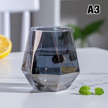 싱글몰트위스키잔 양주 싱글몰트 잔 온더락 글라스 새로운 스피닝 유리 텀블러 구식 버번, 에이3