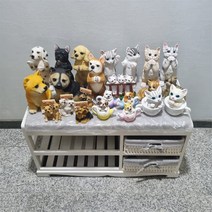 동물 장식품 소품 인형 강아지 고양이, 6. 48135 4P 세트