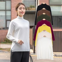 모슬린 엄마옷 베이직 골지니트반폴라티셔츠 ETP111106 마담 미시옷 중년여성의류 빅사이즈 50대 60대여성옷