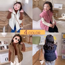 유아 아동 허리 스트링 패딩 조끼 (80cm-150cm) 겨울 아우터 유아복 아동복