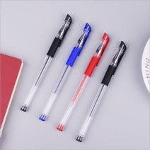 3색 컬러 0.5mm 볼펜 수성펜 필기구 판촉물, 블랙
