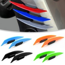 피트인 오토바이 스포일러 윙 윙렛 지느러미 휀다 자동차 공용, 슬림스포일러(형광)