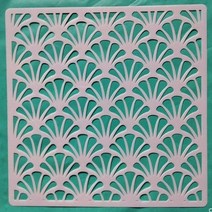 스텐실도안 15cm 20cm 30cm 기하학 그림 그래픽 diy 벽화 스크랩북 색칠 엠보싱 앨범 장식, c49 크기 15x15cm