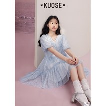 KUOSE 무지개빛 펄 원피스 쿠오세