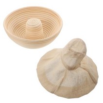 반느통 발효 빵 바구니 깜빠뉴 교정 반죽 라이너 사워 도우 라운드 Banneton 그릇 등나무 베이커리 베이킹 도구 천 린넨 증명