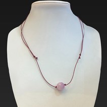 천연원석 Kunzite 쿤자이트 9mm 매듭 목걸이