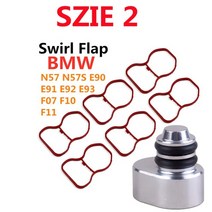 소용돌이 플랩 블랭크 플레이트 앰프 흡기 매니폴드 가스켓 씰 bmw n47 n57 m57 e39 e60 e46 e53 e83 e65 e61 e65 535d 320d, 사이즈2-n57