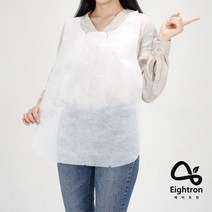 국내산 100% 부직포 업소용 손님용 에이트런 일회용앞치마 1000매(기본형), 화이트(기본)