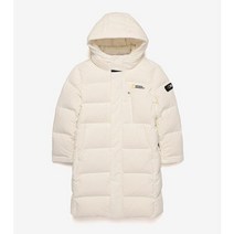 내셔널지오그래픽키즈 N214KDW290 010 KIDS 카이만 PRO RDS GOOSE DOWN JP WHITE 아동 구스다운 롱패딩