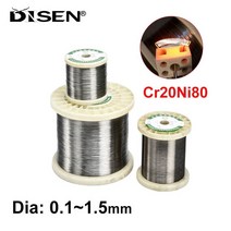 1/3/5M Cr20Ni80 가열 와이어 니크롬 저항 절단 거품 합금 원사 직경 0.1mm-1.5mm, [01] 1 Meter, [02] Dia 0.15mm, 01 1 Meter_02 Dia 0.15mm