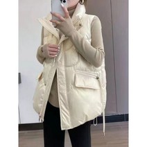 여성 퀼팅 퀼티드 자켓 패딩 조끼 겨울 지퍼 블랙 퀼트 코트 코튼 두꺼운 따뜻 캐주얼 민소매 퍼퍼