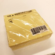 파티냅킨 IKEA 이케가 판타스 큰사이즈 서양 요리 종셋트 플라워 프린팅 식사 티슈 사각형 손수건 종이 2629278526, 정 사각형, 무드 탑 생각하다 엘로 33x33cm