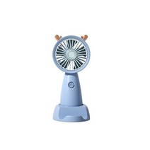 손선풍기 미니선풍기 휴대용선풍기 목선풍기 USB Handheld Small Electric Fan Summer Student Desktop Portable Mini, 없음, blue