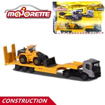 Majorette 1/64 볼보 트럭 시리즈 자동차 팝 키즈 완구 자동차 모델 소년 장난감 모델, [02] detachable trailer, 02 detachable trailer