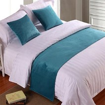 유럽 스타일 럭셔리 벨벳 침대 2 개 콘솔 데코 주방소품 테이블, 50x260cm Bed Runner, 17