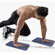 2P세트 요가 헬스 팔꿈치 무릎 미니 보조매트 10mm, 블루-2P