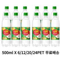 해태 갈배 사이다 500ml x 6 pet / 12 pet / 20 pet / 24 pet 배 맛 탄산 음료 갈아 만든 배 사이다, 갈배 사이다500ml x 12