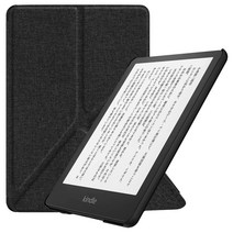 Kindle Paperwhite 2021년 발매 11세대용 케이스 Dadanism New Kindle Paperwhite 커버 2021년 발매 오토 슬립 기능 첨부 스탠드 기능 포문 BLACK