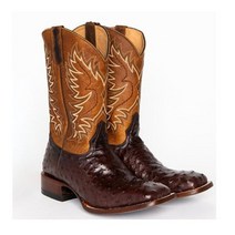 New Mens Mid-Calf Boots 빈티지 자수 서부 카우보이 바이커 부츠 슬립 온 겨울 캐주얼 슈즈 Pointed Toe Men